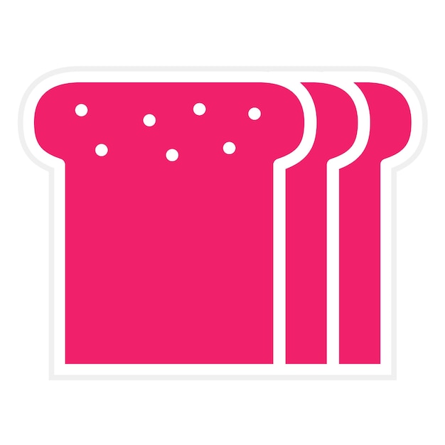 Vectorontwerp Toast Icon Style