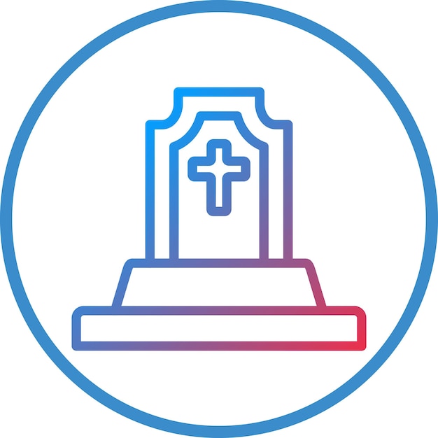 Vector vectorontwerp tomb icon style