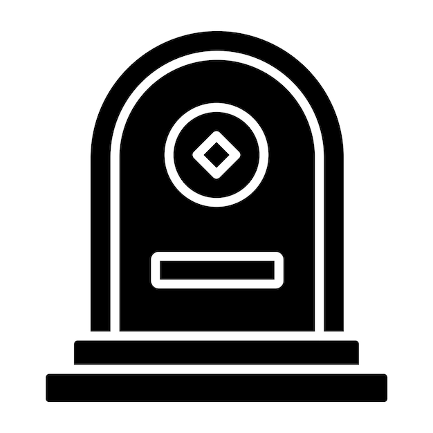 Vector vectorontwerp tomb icon style