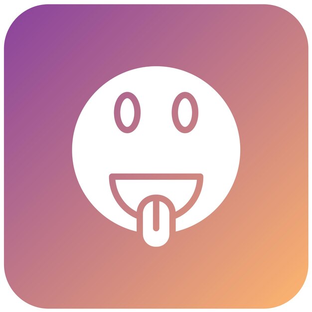 Vectorontwerp Tongue Out Icon Style