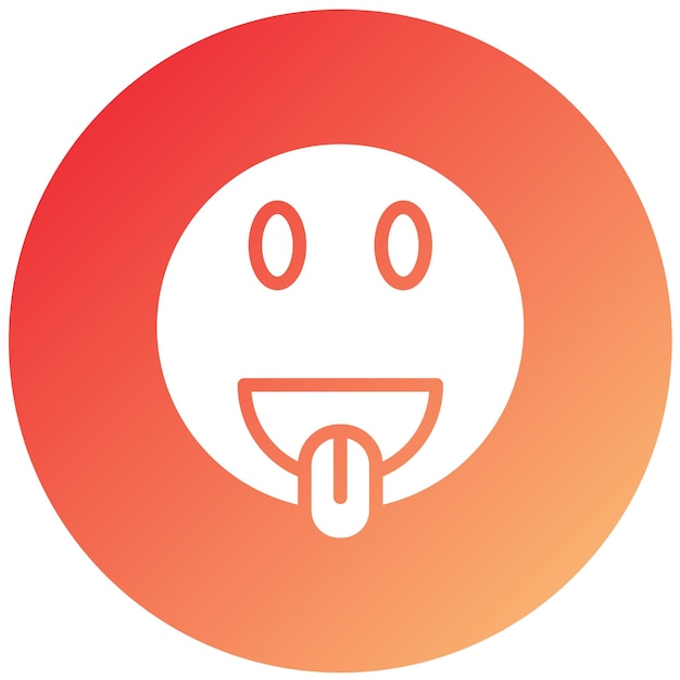 Vectorontwerp Tongue Out Icon Style