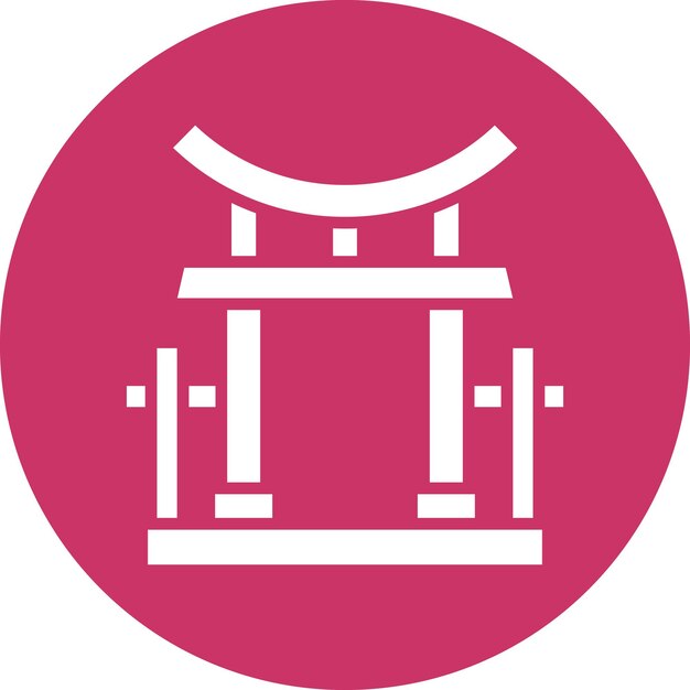 Vectorontwerp Torii Gate Icon Style