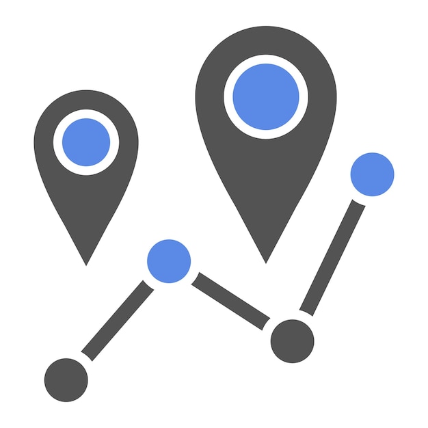 Vector vectorontwerp tracking icon style