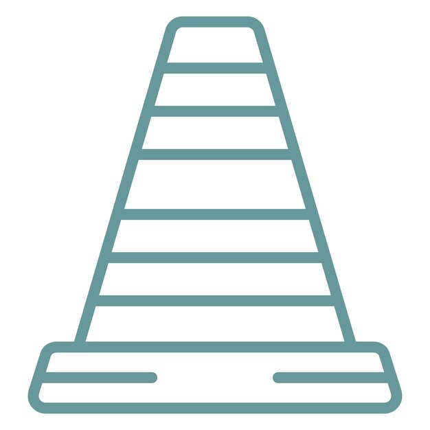 Vectorontwerp Traffic Cone Icon Style