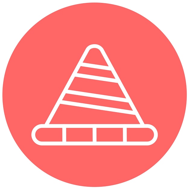 Vectorontwerp Traffic Cone Icon Style