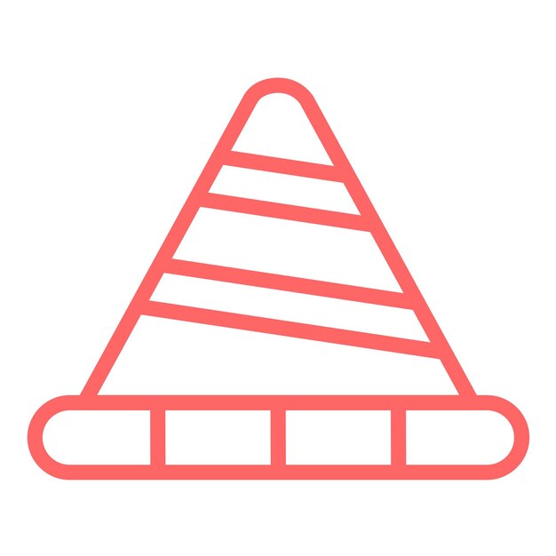 Vectorontwerp Traffic Cone Icon Style