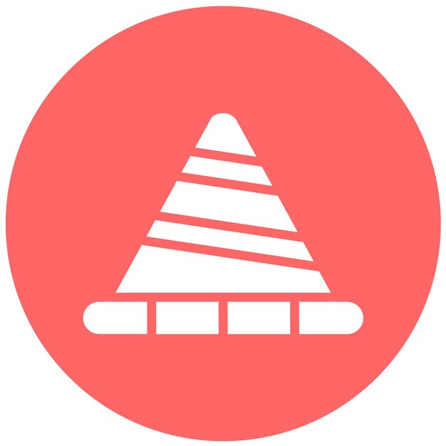 Vectorontwerp Traffic Cone Icon Style