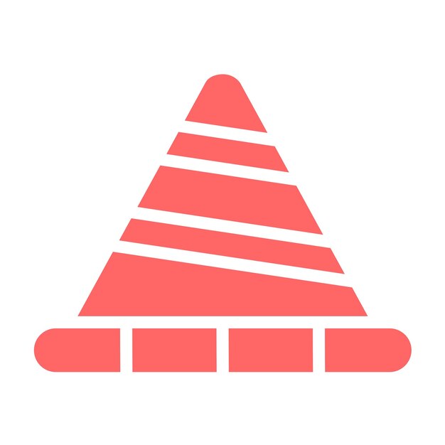 Vectorontwerp Traffic Cone Icon Style