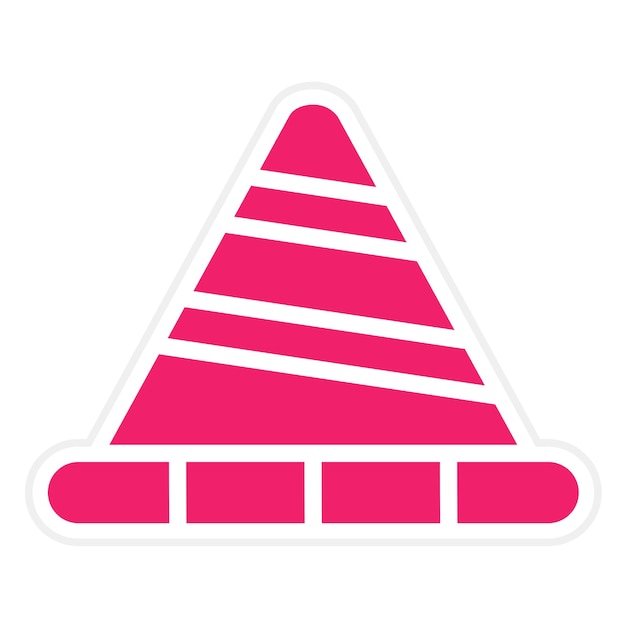 Vectorontwerp Traffic Cone Icon Style