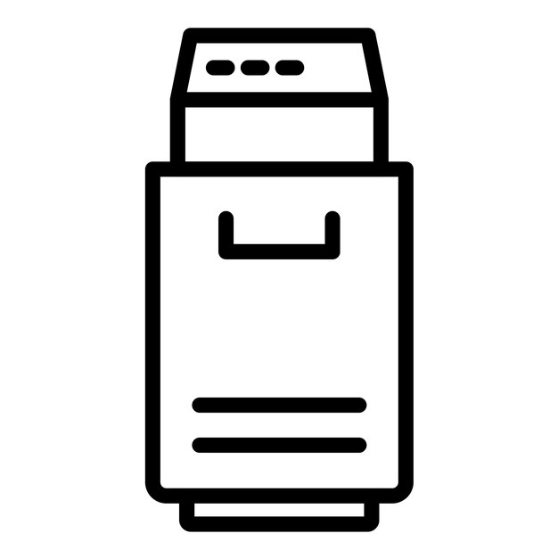 Vectorontwerp Trash compactor Icon Style