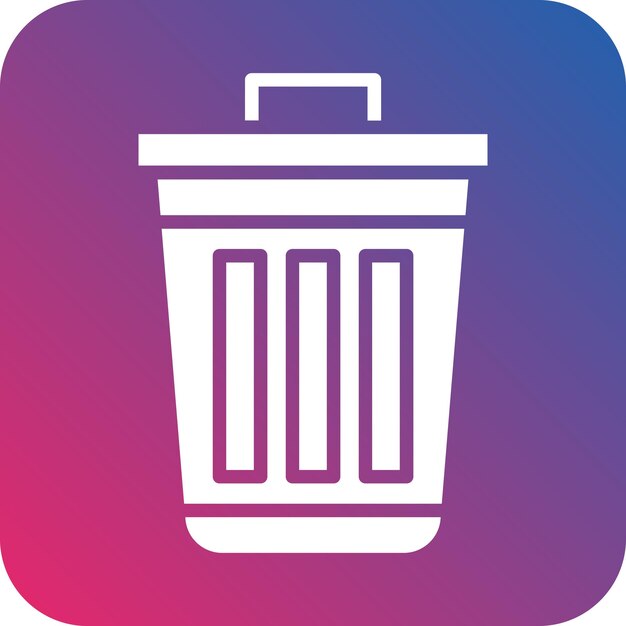 Vector vectorontwerp trash icon style