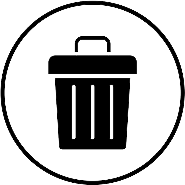 Vectorontwerp Trash Icon Style