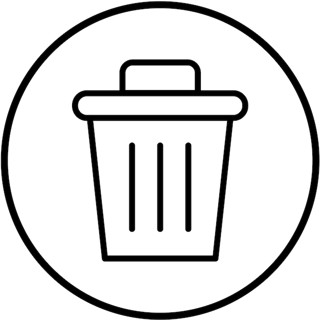 Vectorontwerp Trash Icon Style
