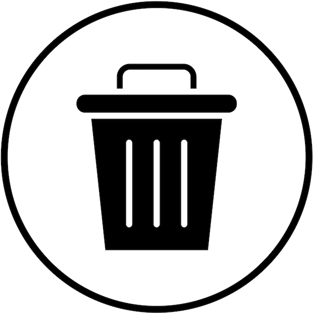 Vectorontwerp Trash Icon Style