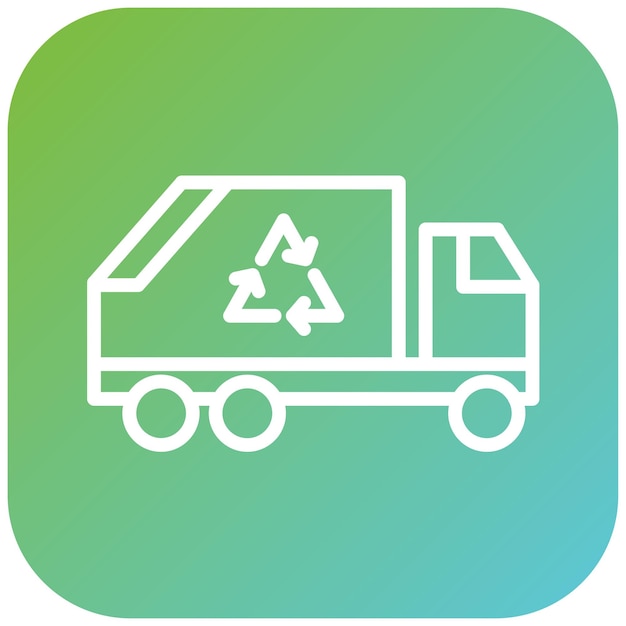 Vector vectorontwerp trash transformer icon style