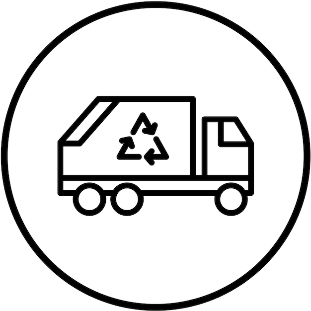Vectorontwerp Trash Transformer Icon Style