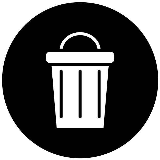 Vectorontwerp Trash Truce Icon Stijl