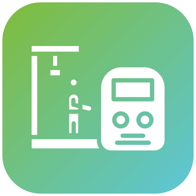 Vectorontwerp Treinplatform Icon Style