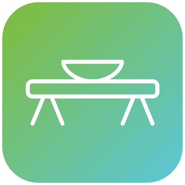 Vectorontwerp Trestle Table Icon Style
