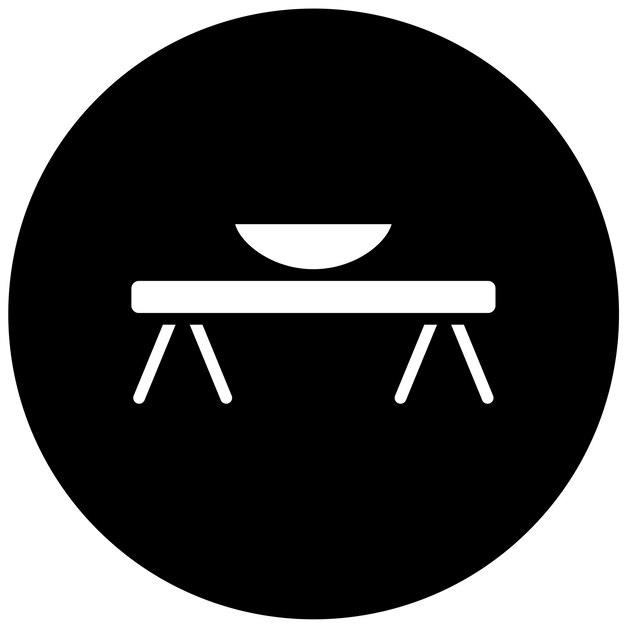 Vectorontwerp Trestle Table Icon Style