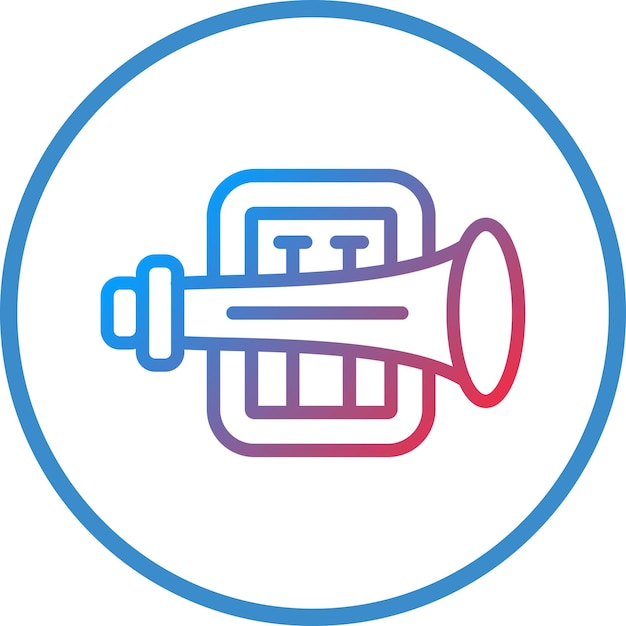 Vectorontwerp Trompet Icon Style