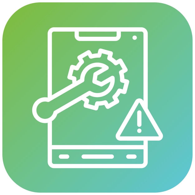 Vectorontwerp Troubleshoot Icon Style