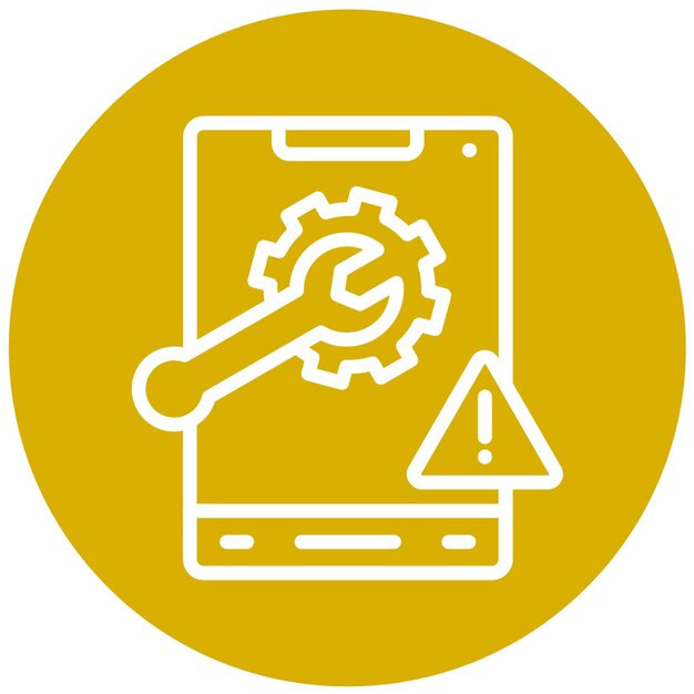 Vectorontwerp Troubleshoot Icon Style