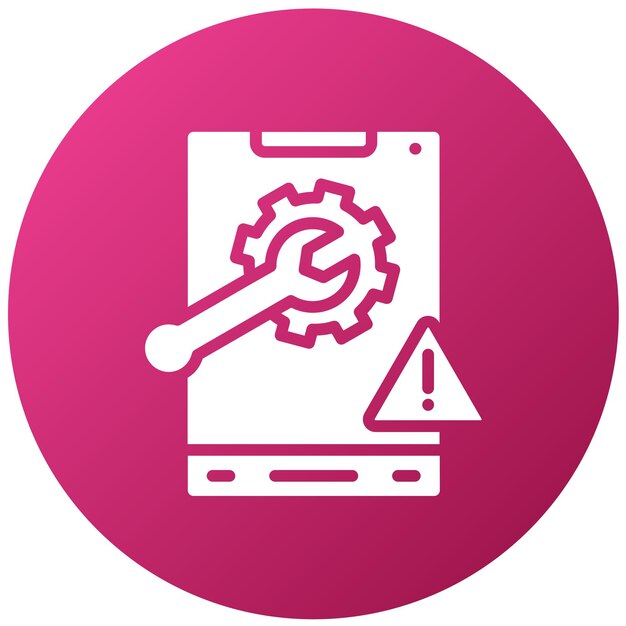 Vectorontwerp Troubleshoot Icon Style
