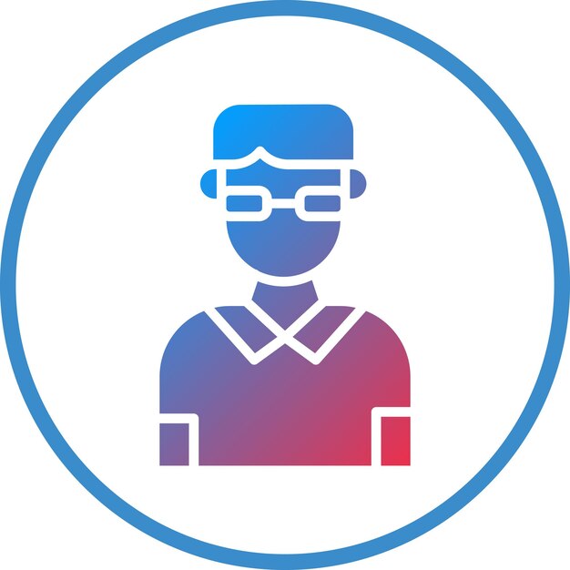 Vectorontwerp Tutor Icon Style