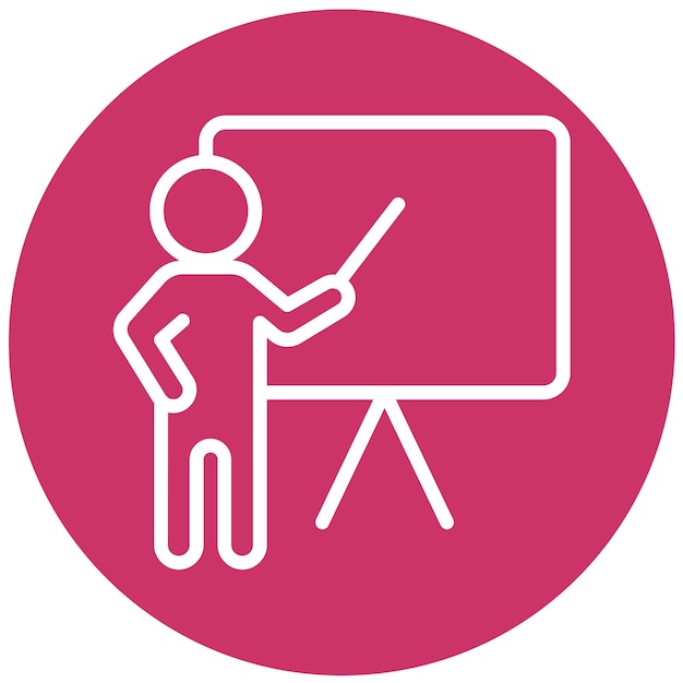 Vectorontwerp Tutor Icon Style