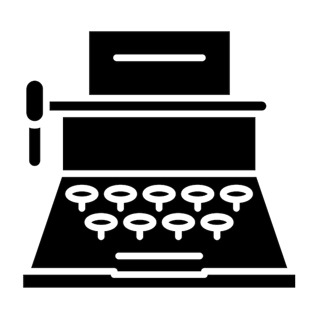 Vectorontwerp Typewriter Icon Style