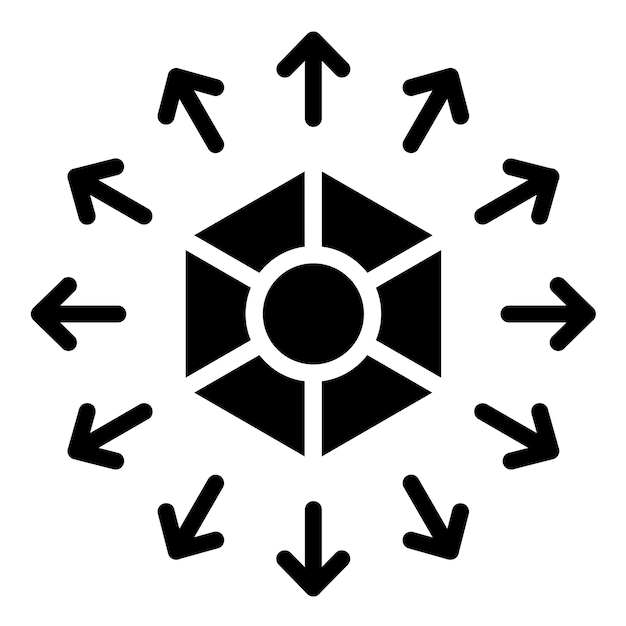 Vectorontwerp Uitbreiding Uitbreiding Icon Stijl