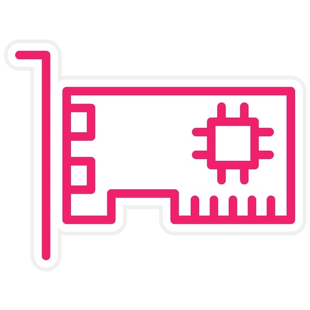 Vectorontwerp Uitbreidingskaart Icon Stijl