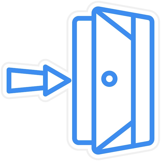 Vectorontwerp uitgangsstrategie Icon Style