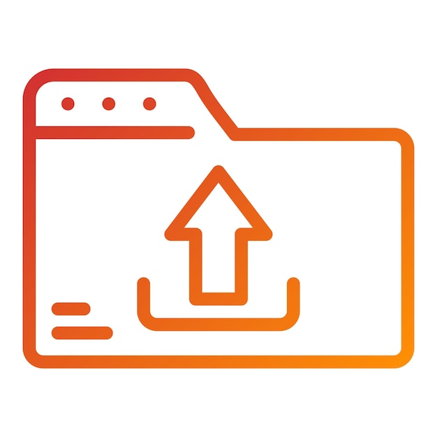 Vectorontwerp Upload Icon Style