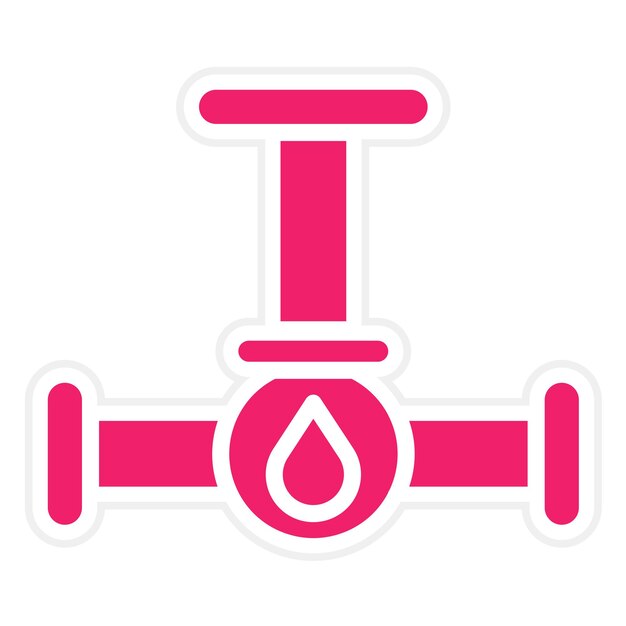 Vectorontwerp Valve Core Icon Style