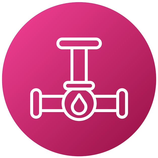 Vectorontwerp Valve Core Icon Style