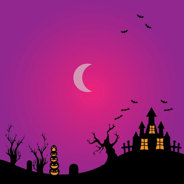 Vectorontwerp van de achtergrond met Halloween-thema