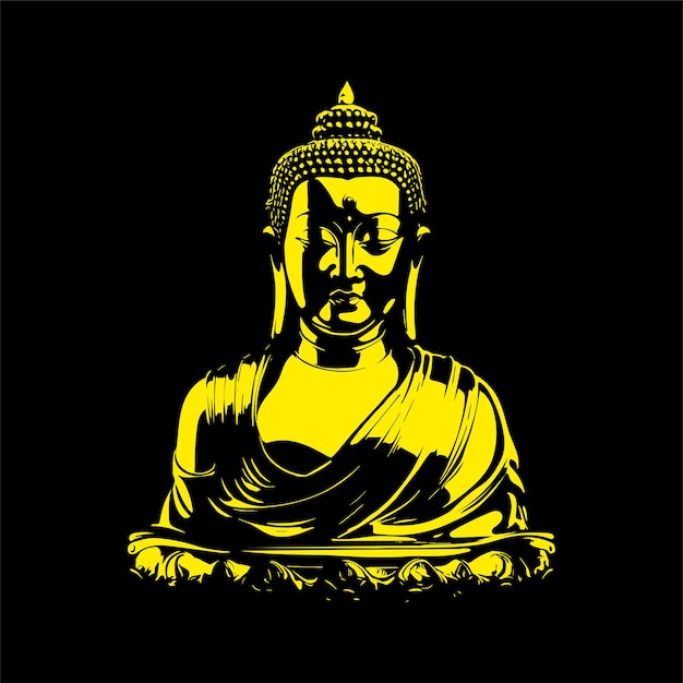 Vectorontwerp van de Gouden Boeddha