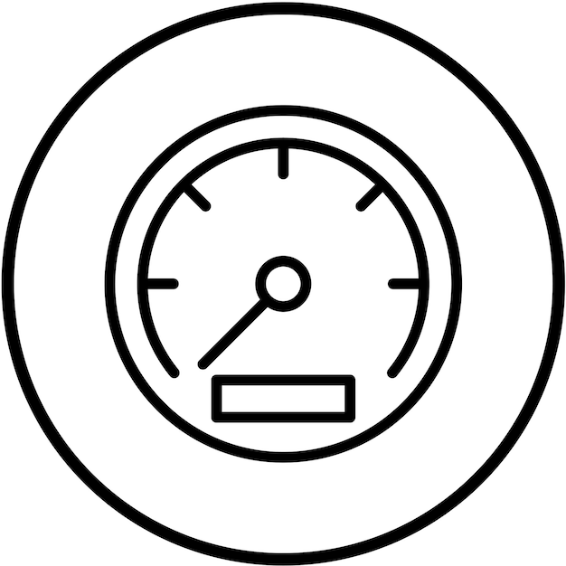 Vectorontwerp van de snelheidsmeter