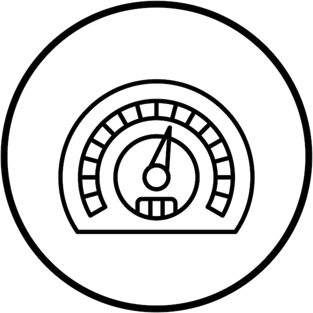 Vectorontwerp van de snelheidsmeter