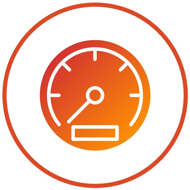 Vectorontwerp van de snelheidsmeter