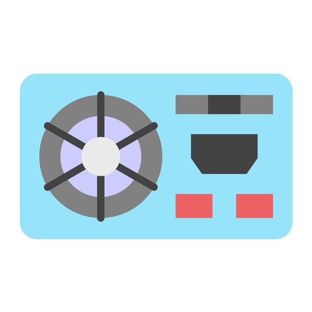 Vector vectorontwerp van de stroomvoorziening icon style