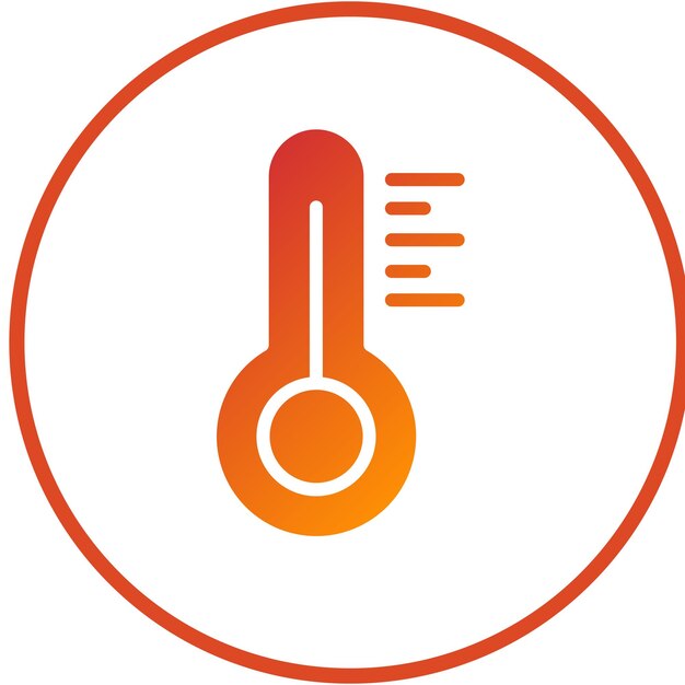Vectorontwerp van de thermostaat
