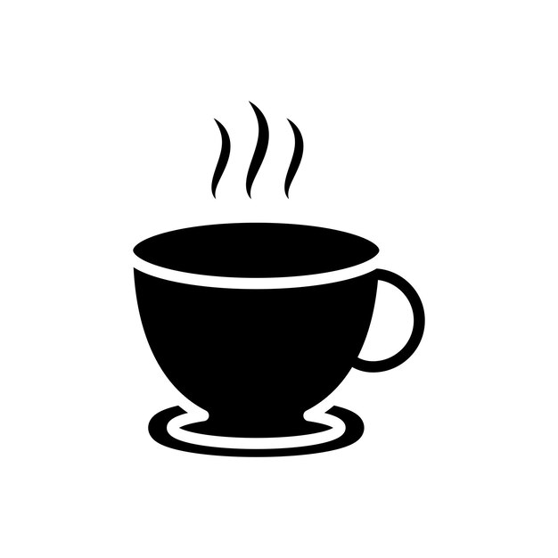 Vectorontwerp van het icoon van de koffiekop