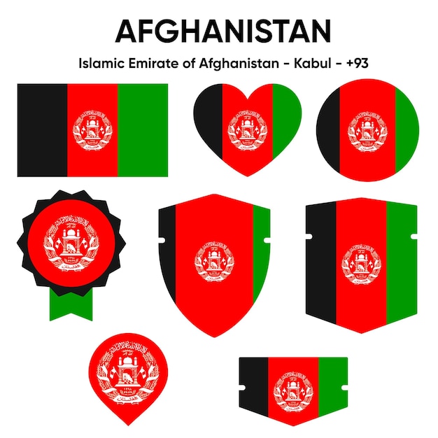 Vector vectorontwerp van het logo van afghanistan