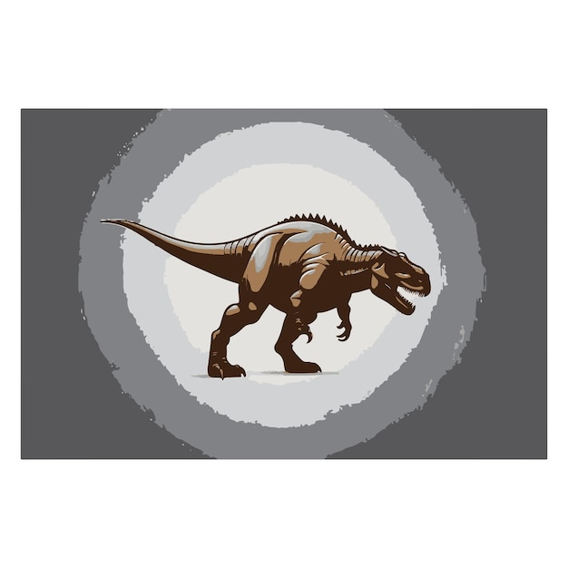 Vectorontwerp van het logo van de dinosaurus