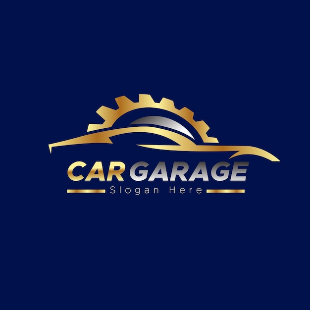 Vectorontwerp van het logo van de garage