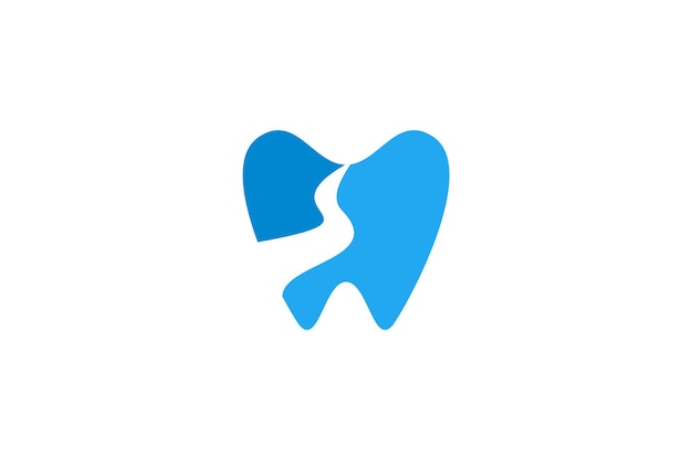 Vectorontwerp van het logo van de tandheelkundige tanden