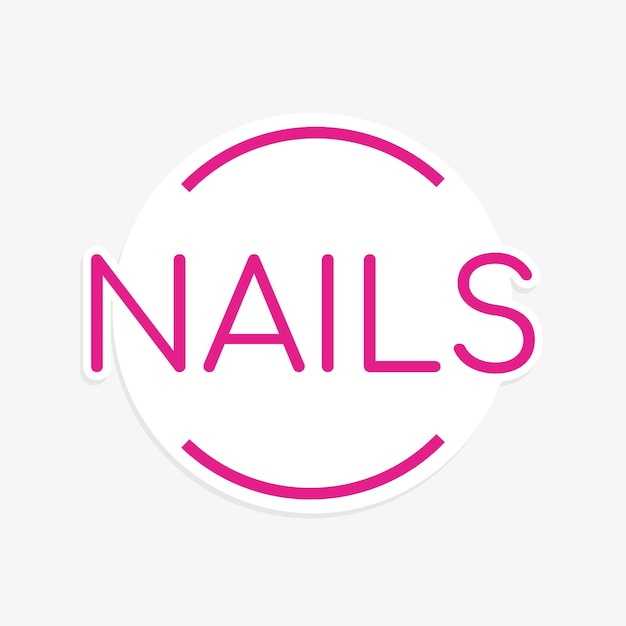 Vector vectorontwerp van het nails-logo